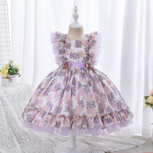 StarAndDaisy Girls Party Dresses Premium Serires (purple| W3331) - Image 2
