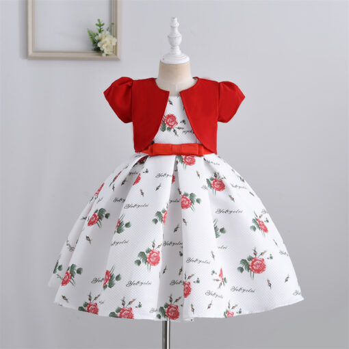 StarAndDaisy Girls Party Dresses Premium Serires (Red| S2128) - Image 5