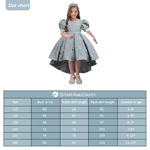 StarAndDaisy Girls Party Dresses Premium Serires (Green| 5818) - Image 5