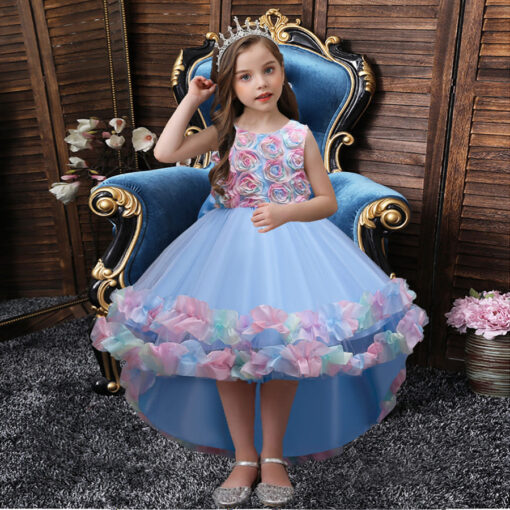 StarAndDaisy Girls Party Dresses Premium Serires (Blue| 2039) - Image 3