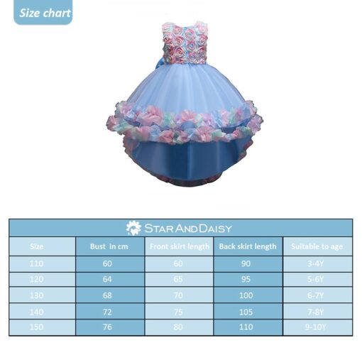 StarAndDaisy Girls Party Dresses Premium Serires (Blue| 2039) - Image 5