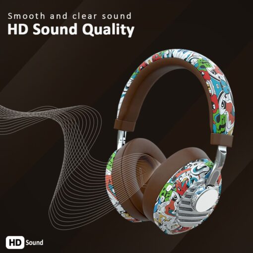 StarAndDaisy RIO Headphone For cellphone V5.0 Sporty Wireless Headset Sweat Proof Design (Graffiti Desigen) - Image 6