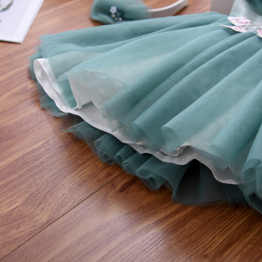 StarAndDaisy Girls Party Dresses Premium Serires (Green| BOS2028) - Image 3