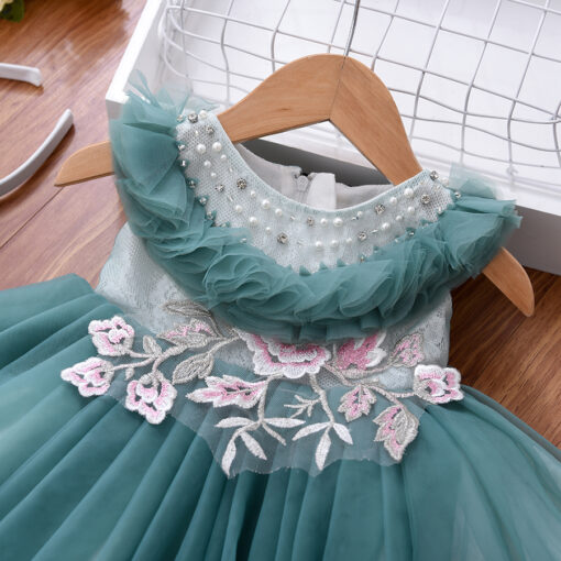 StarAndDaisy Girls Party Dresses Premium Serires (Green| BOS2028) - Image 2