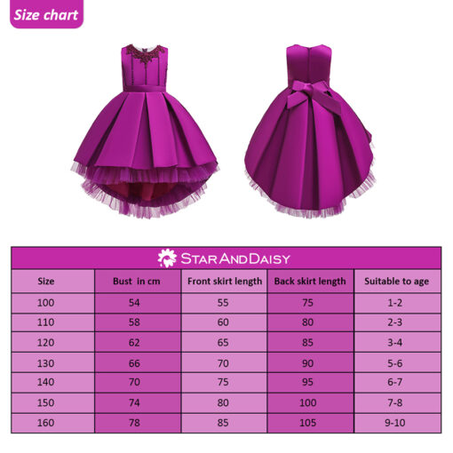 StarAndDaisy Girls Party Dresses Premium Serires (purple| 186) - Image 5