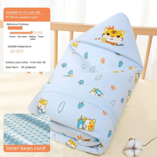 StarAndDaisy Baby Breathable Blanket with Teddy Bear print (yellow) - Image 11