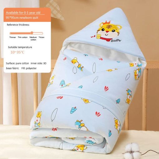 StarAndDaisy Baby Breathable Blanket with Teddy Bear print (yellow) - Image 13