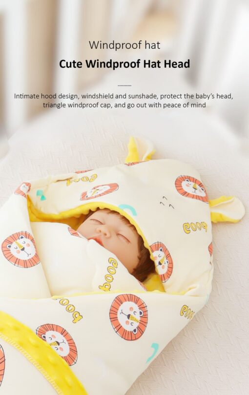 StarAndDaisy Baby Breathable Blanket with Teddy Bear print (yellow) - Image 5