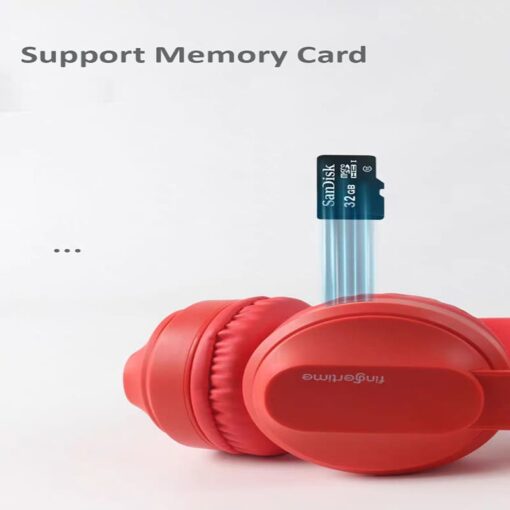 StarAndDaisy Rome Kids Safe Noise Control Bluetooth Headphones that can be used in wireless (Bluetooth) and wired modes (3.5mm auxiliary jack cable) Lively Red - Image 8