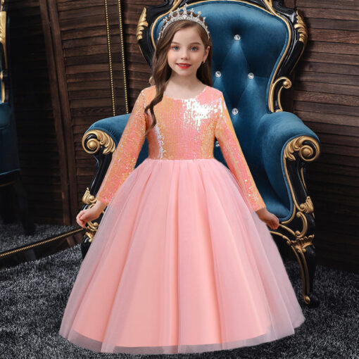 StarAndDaisy Girls Party Dresses Premium Serires (orange| 898) - Image 2