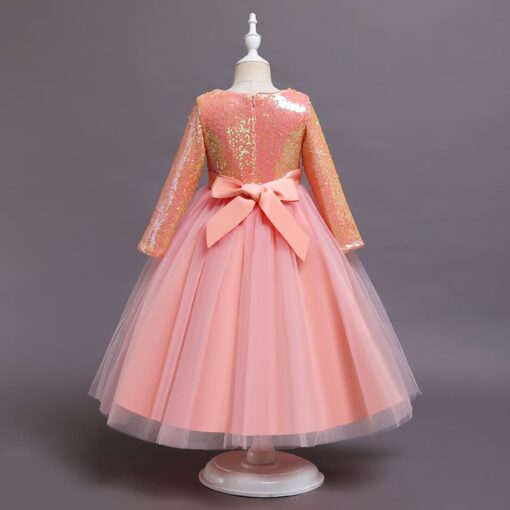 StarAndDaisy Girls Party Dresses Premium Serires (orange| 898) - Image 3