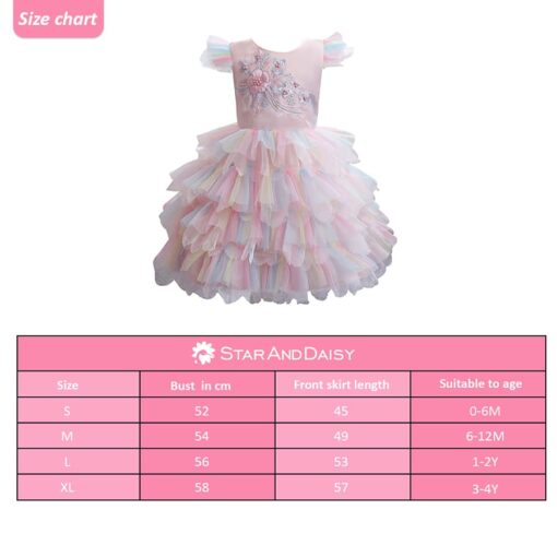 StarAndDaisy Girls Party Dresses Premium Serires (pink| 896) - Image 5