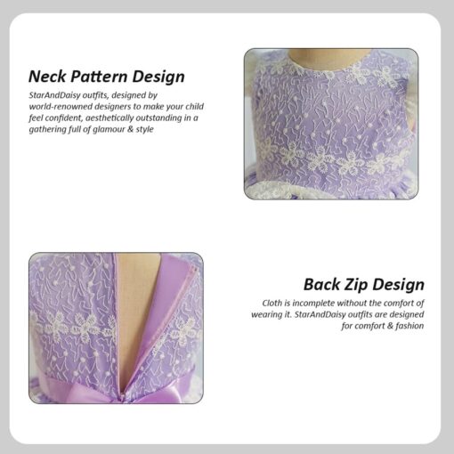 StarAndDaisy Girls Party Dresses Premium Serires (purple| PO2) - Image 2