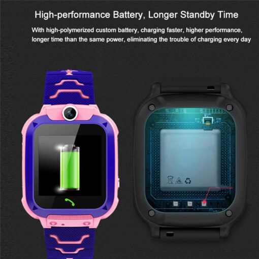 StarAndDaisy Kids Waterproof Smart Watch, AGPS Tracker Phone SOS Anti-Lost Alarm Sim Card Slot Touch Screen Voice Chat Smartwatch for Children Girls Boys (Blue) - Image 36