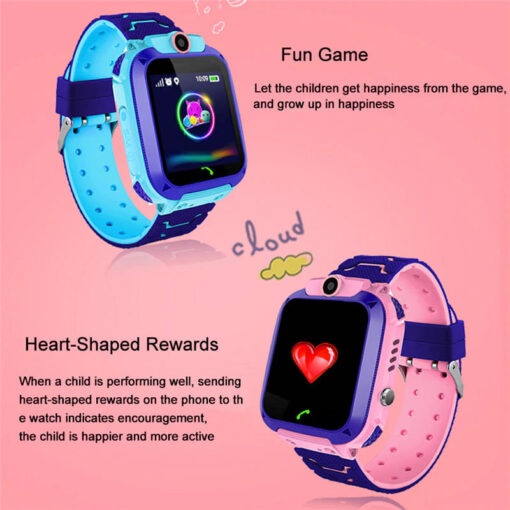 StarAndDaisy Kids Waterproof Smart Watch, AGPS Tracker Phone SOS Anti-Lost Alarm Sim Card Slot Touch Screen Voice Chat Smartwatch for Children Girls Boys (Blue) - Image 38