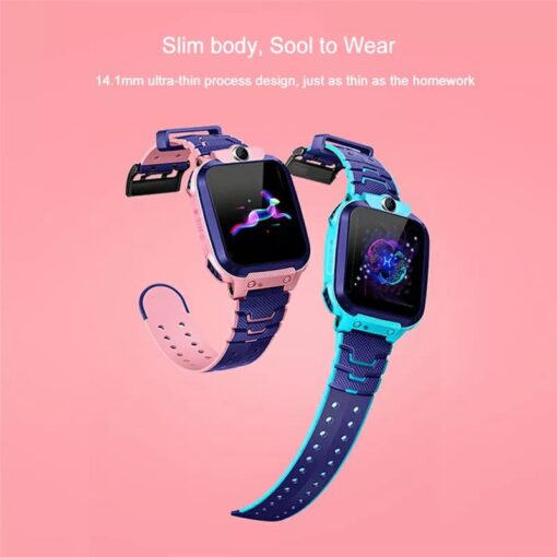 StarAndDaisy Kids Waterproof Smart Watch, AGPS Tracker Phone SOS Anti-Lost Alarm Sim Card Slot Touch Screen Voice Chat Smartwatch for Children Girls Boys (Blue) - Image 3