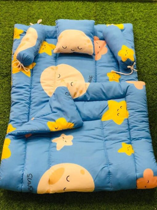 Baby Bedding Set Of 5Pcs. ( 2 Bolsters, 1 Baby Neck Pillow,1 Baby Mattress, 1 Baby Quilt) ( Age – Upto 18 months | Paw Petrol Print) - Image 3