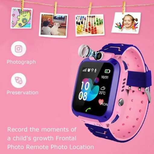 StarAndDaisy Kids Waterproof Smart Watch, AGPS Tracker Phone SOS Anti-Lost Alarm Sim Card Slot Touch Screen Voice Chat Smartwatch for Children Girls Boys (Blue) - Image 21