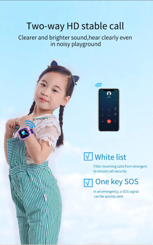 StarAndDaisy Kids Waterproof Smart Watch, AGPS Tracker Phone SOS Anti-Lost Alarm Sim Card Slot Touch Screen Voice Chat Smartwatch for Children Girls Boys (Blue) - Image 15