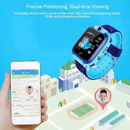 StarAndDaisy Kids Waterproof Smart Watch, AGPS Tracker Phone SOS Anti-Lost Alarm Sim Card Slot Touch Screen Voice Chat Smartwatch for Children Girls Boys (Blue) - Image 22