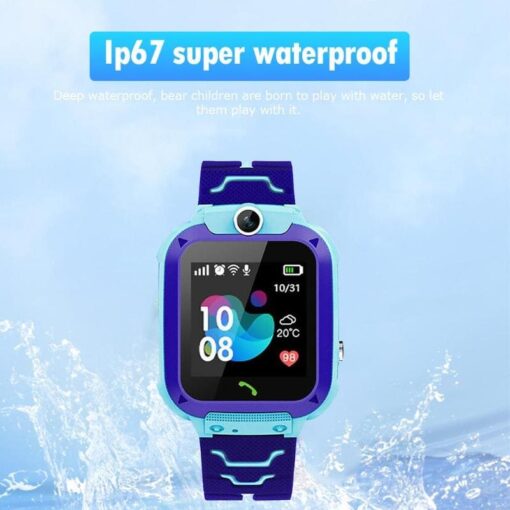 StarAndDaisy Kids Waterproof Smart Watch, AGPS Tracker Phone SOS Anti-Lost Alarm Sim Card Slot Touch Screen Voice Chat Smartwatch for Children Girls Boys (Blue) - Image 23