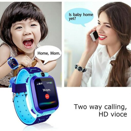 StarAndDaisy Kids Waterproof Smart Watch, AGPS Tracker Phone SOS Anti-Lost Alarm Sim Card Slot Touch Screen Voice Chat Smartwatch for Children Girls Boys (Blue) - Image 25