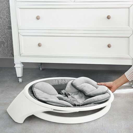 International Series Baby Infants Automatic Electric Rockers & Swing For Baby with Smart Digital Touch Panel Display (Includes Remote Control), Inbuilt Bluetooth Enabled to Stream Music, Safety Belt, Portable Lightweight Baby Swing with Natural Sway in 5 Adjustable Swing Speeds For New Born baby - Image 6