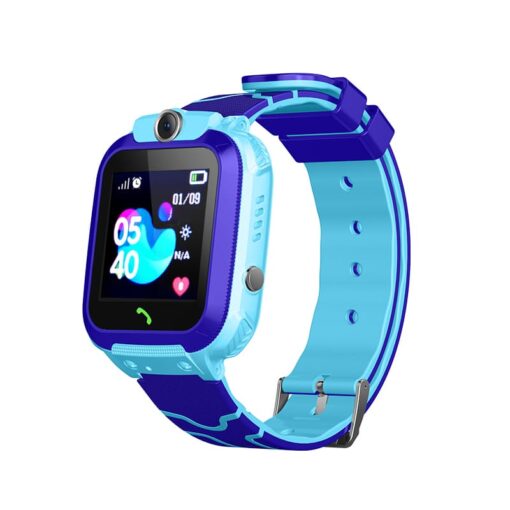 StarAndDaisy Kids Waterproof Smart Watch, AGPS Tracker Phone SOS Anti-Lost Alarm Sim Card Slot Touch Screen Voice Chat Smartwatch for Children Girls Boys (Blue)