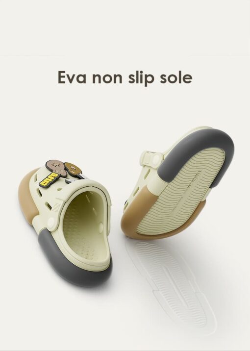 Kids's Sandals & Slippers Non-Slip Beach Shoes For Girls & Boys Summer Sandals Home Children's Shoes (Brown Grey | 7702) - Image 9