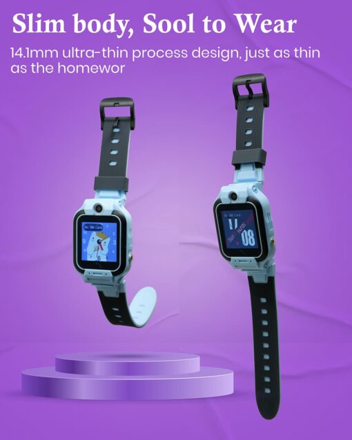 StarAndDaisy Kids Smart Watch Waterproof, AGPS Tracker Phone SOS Anti-Lost Alarm Sim Card Slot Touch Screen Voice Chat Smartwatch for Children Girls Boys - Image 4