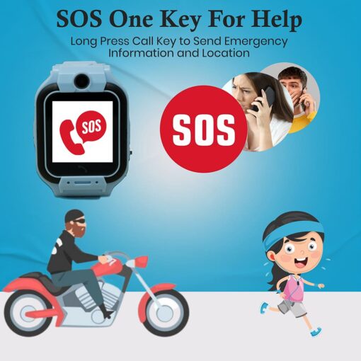 StarAndDaisy Kids Smart Watch Waterproof, AGPS Tracker Phone SOS Anti-Lost Alarm Sim Card Slot Touch Screen Voice Chat Smartwatch for Children Girls Boys - Image 13