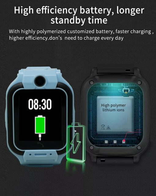 StarAndDaisy Kids Smart Watch Waterproof, AGPS Tracker Phone SOS Anti-Lost Alarm Sim Card Slot Touch Screen Voice Chat Smartwatch for Children Girls Boys - Image 11