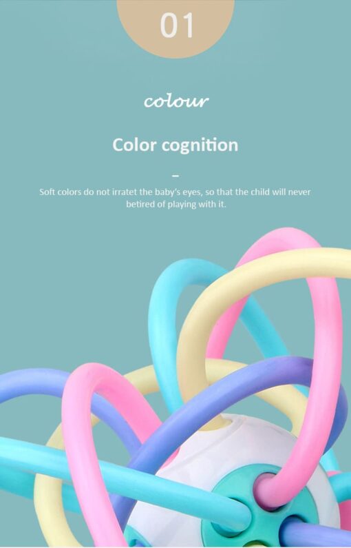 StarAndDaisy Silicone Baby Teether Ball For Age Upto 0-3 Years Kids - Image 7