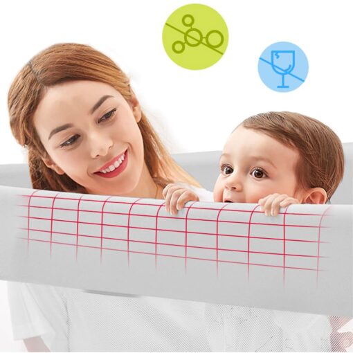 StarAndDaisy Baby Bed Guardrails - Bed Safety Rail - Heightened Bed Guardrail- with Lift for Newborn to 12 years - 1.5m, Pack of 1 - Image 8