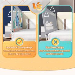 Adjustable Bed Guardrails for Baby Safety