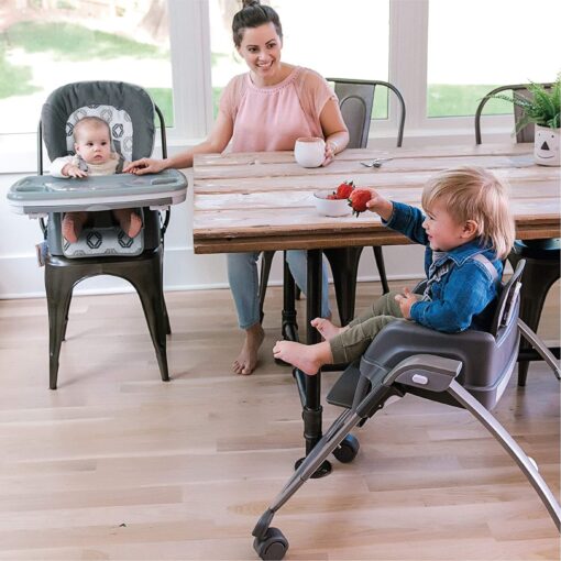 Ingenuity 4-in-1 Smart Serve High Chair With Detachable Tray High Chair, Toddler Chair, And Booster (Grey) - Image 4