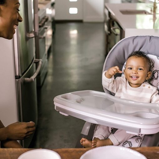 Ingenuity 4-in-1 Smart Serve High Chair With Detachable Tray High Chair, Toddler Chair, And Booster (Grey) - Image 3