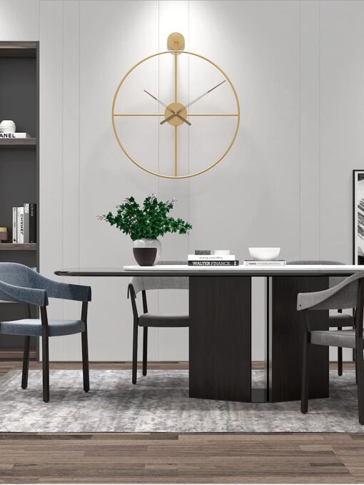 SND Premium Wall Clock with Modern Look for Dining Room, Lobby & Bedroom - Black, Size : 50cm - Image 9