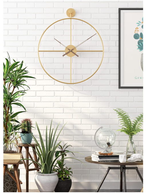 SND Premium Wall Clock with Modern Look for Dining Room, Lobby & Bedroom - Black, Size : 50cm - Image 4