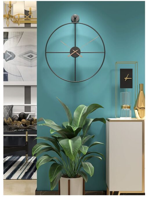 SND Premium Wall Clock with Modern Look for Dining Room, Lobby & Bedroom - Black, Size : 50cm - Image 5