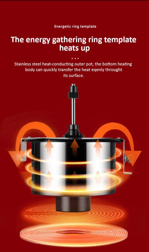 Electric Popcorn Maker Automatic Hot Air Oil Popped Corn Popper DIY Heating Non-Stick Corn Popcorn Making Machine Pot EU US Plug - Image 17