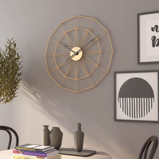 SND Designer Wall Clock, Spider Net Design Wall Clock for Living Room, Bedroom, Kitchen - Black, 60 cm - Image 8