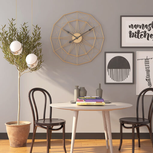 SND Designer Wall Clock, Spider Net Design Wall Clock for Living Room, Bedroom, Kitchen - Black, 60 cm - Image 3