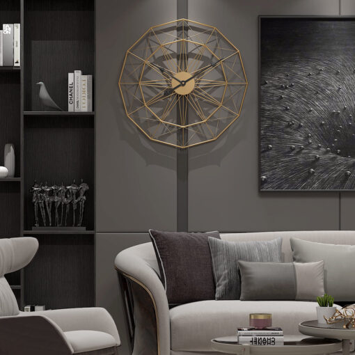 SND Designer Wall Clock, Spider Net Design Wall Clock for Living Room, Bedroom, Kitchen - Black, 60 cm - Image 4