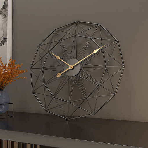 SND Designer Wall Clock, Spider Net Design Wall Clock for Living Room, Bedroom, Kitchen - Black, 60 cm - Image 6