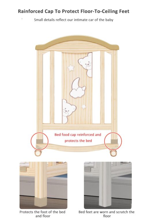 Baby Cot Cum Junior Bed Online - Best Super Comfy European Pinewood