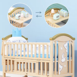 Best Baby Cot Cum Junior Bed - Pinewood Baby Bed Crib - Junior Bed