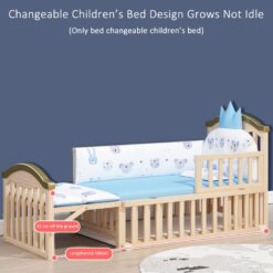 Baby Cot Cum Junior Bed Online - Best Super Comfy European Pinewood