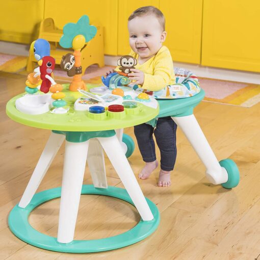 Bright Starts 2-in-1 Walk-Around Activity Centre and Play Table - Walker with Music, Lights and Interactive Toys - Image 3