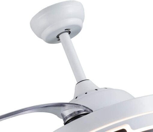 SND Home Decor Elegance Ceiling Fan with Light, Modern Invisible Ceiling Fan Chandelier with Retractable Blade, Dimmable LED 3 Lighting 3 Speeds Change Ceiling Fans lights with Remote Control (Available Size - 36in) - Image 5